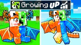 GROWING UP as an ELEMENTAL SHAPESHIFTER in Minecraft