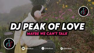 DJ Peak Of Love  Maybe We Cant Talk Mengkane Remix Viral TikTok Terbaru 2024
