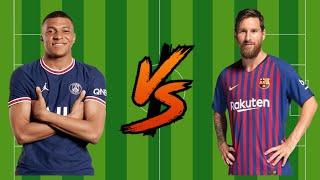 Kylian Mbappe vs Lionel Messi