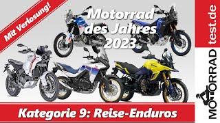 Wahl zum Motorrad des Jahres 2023  KATEGORIE 9 REISE-ENDUROS