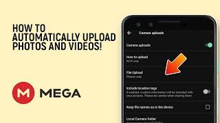 How to Automatically Upload Phone Photos or Videos to Mega EASY