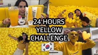24 HOURS CVS YELLOW CHALLENGE  Korea vlog