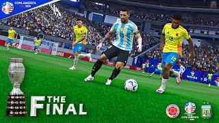 Final Copa America 2024  Argentina vs Colombia  Final  Copa America 2024 Super Games Mod PES 2021