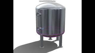 Chemical Storage Tank Design In Solidworks #solidworks  #autocad  #viral  #storagetank