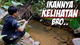 Mancing Ikan Wader Pakai Pelampung Super Sensitif Di Kali - Dasaran Sungainya Sampai Kelihatan