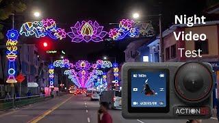 DJI Osmo Action 5 Pro  Night video test  Little India Singapore  Walking tour #djiaction5pro