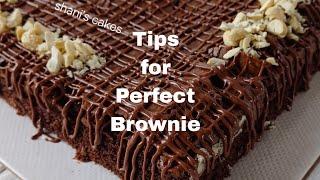 Tips For Perfect BrowniePerfect Chocolate fudge Brownie Recipe Malayalam#brownietips #brownie