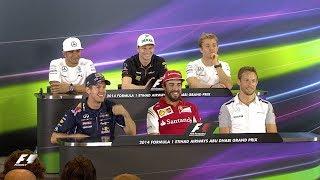 The Longest Press Conference Question Ever?  2014 Abu Dhabi Grand Prix