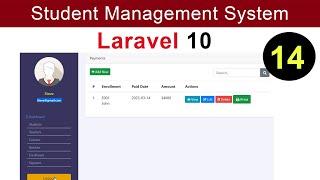 Student Management Project using Laravel 10 Part 14