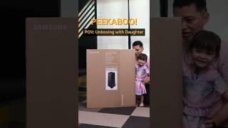 Father unboxing Samsung Sound Tower with daughter and this happened #audioequipment  #MXT70 #unboxi