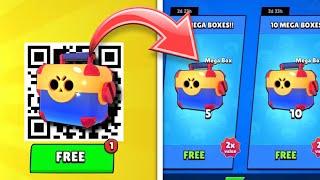 OMG 12 QR CODE MEGA BOXLEGENDARY BRAWLER FREE REWARDS BRAWL STARS UPDATE GIFTS