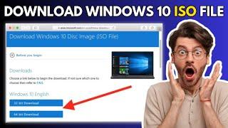 How to download windows 10 ISO File  Windows 10 ISO directly from Microsoft homepage