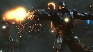 Iron Man & War Machine vs Hammer Drones  60FPS  Iron Man 2 2010