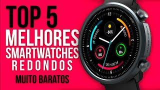 TOP 5 MELHORES SMARTWATCHES REDONDOS MUITO BARATOS - 2024