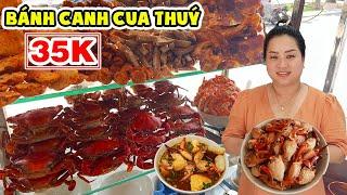 Chị Gái Bán Bánh Canh Cua Từ 35K Tự Tin Nước Lèo Chất Lượng Cùng Tủ Đồ Ăn Đầy Cua Hấp Dẫn Bao Đổi