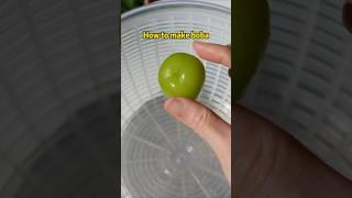 Make 3 ingredients fruit boba only using left hand 🫲