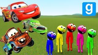 ELMO FAMILY VS PIXAR CARS Garrys Mod