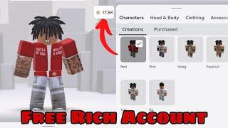 Free Roblox Account With 17.8k Robuxeasy to get