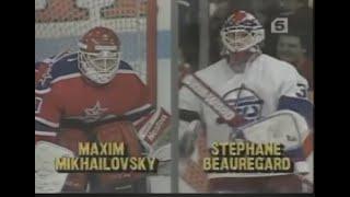 NHL Super Series 1990 Winnipeg Jets vs Central Red Army Full Hockey Game