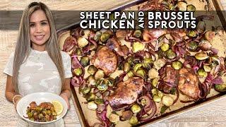 SHEET PAN CHICKEN AND BRUSSEL SPROUTS