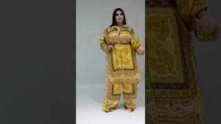 Plus Size Tinley Gold Pant Set Fashion  Fashion Q #shorts #video #yourubeshorts #fashionvideo