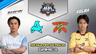 AURORA vs FNATIC ONIC PH GAME 1  MPL PH S14 REGULAR SEASON