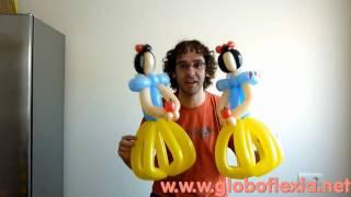 BLANCANIEVES - PARTE 3 - FIGURA  DIFICIL - CURSO  GLOBOFLEXIA GLOBOS BALLOON