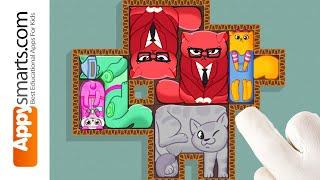 Puzzle Cats are Back Logic Game  with Tetris Like Blocks gameplay part 2