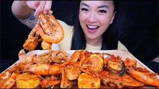 SEAFOOD BOIL THAILAND EDITION ASMR EATING SOUNDS LIGHT WHISPERS