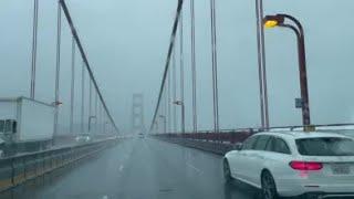 Storm Watch Howling Gale Force Winds Feed Eerie Golden Gate Bridge Whistle