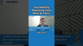 Successfully Deploying Data Mesh & Fabric #shorts