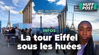 À Paris les touristes qui visitent la capitale avant les JO sont très déçus