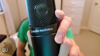 Audio upgrade Audio-Technica AT2035 from Samson Go Mic with comparisons