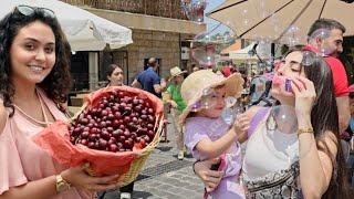 مهرجان الكرز في بلدة حمانا الرائعة في جبل لبنان 2024  Cherry Festival in Hammana Mount Lebanon