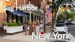 Walking Sag Harbor New York 4K  Sag Harbor New York  Main Street