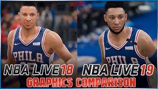 NBA Live 19 vs NBA Live 18 Graphics Comparison