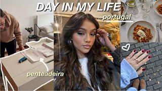 um dia comigo morando em Portugal
