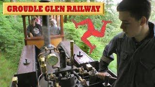 Groudle Glen Narrow Gauge Railway UK. Driver’s View. Isle of Man tourism.