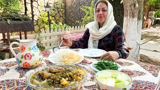 Traditional Persian Lamb & Celery Stew Recipe  Rustic Village Cooking in the Countryside