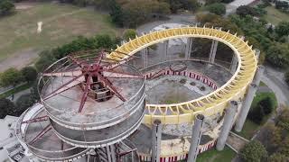 Flushing Meadows - 1939 Worlds Fair Stuff - 4K Drone Footage