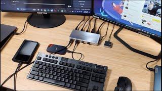 Anker KVM Switch Dual 4K for Dual Laptops Use Same Keyboard Mouse and Monitors for 2 Laptops