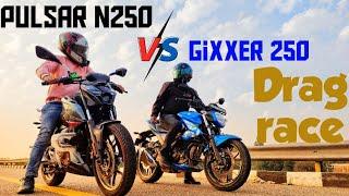 Bajaj Pulsar N250 bs6 vs Suzuki Gixxer250 bs6  Itni power iss bike mein kbhi nhi socha tha maine 