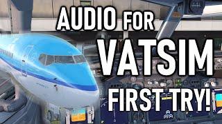 Trying the New Audio for VATSIM Departure out of Amsterdam to... CTD 