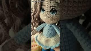  AMAZING CROCHET DOLL AMIGURUMI ️ ВЯЗАНАЯ КУКЛА КРЮЧКОМ #crochetdoll #amigurumidoll #amigurumitoy