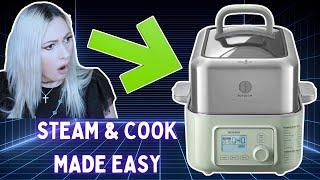 Buydeem Electric Food Steamer Steam Food Slow Cook Yogurt Preset Keep Food Warm Modes