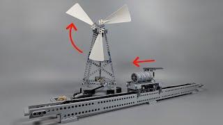 Wind-Powered Lego Train