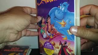 101 Dalmations Aladdin and Pocahontas VHS Unboxing Video.