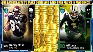 THE EASIEST WAY TO MAKE COINS IN MADDEN 20 AND GET FREE PACKS  MADDEN 20 ULTIMATE TEAM