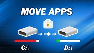 How to Safely Move Programs from C Drive to D Drive  Move Apps from C Drive to D Drive