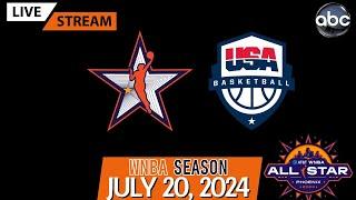 Team USA vs WNBA All-Stars Live Stream Play-By-Play & Scoreboard #WNBAAllStar vs #USABWNT